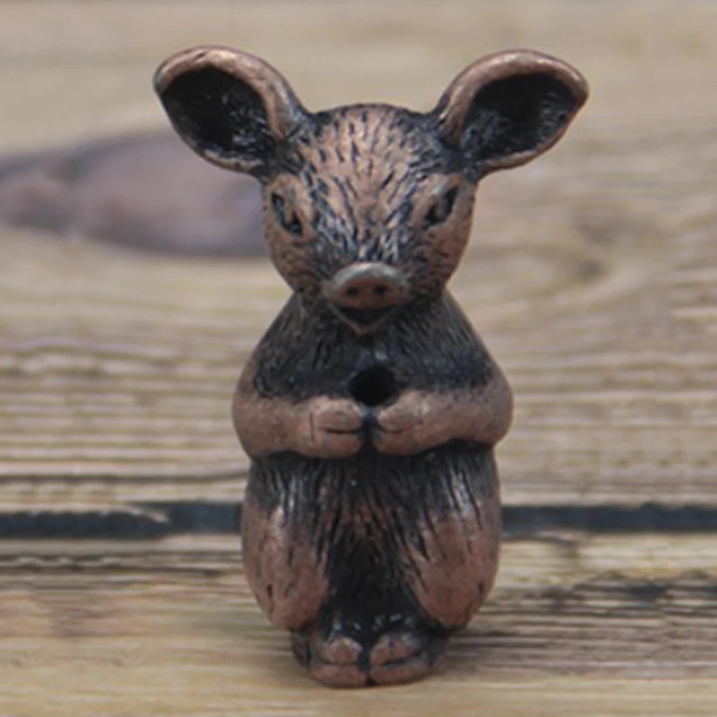Mini Size Copper Chinese Feng Shui Zodiac Animal LUCKY Fortune Wealth Office Home Decoration Lucky Ornaments