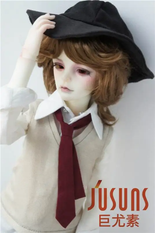 JD075 1/4 BJD парики SD с плавным вырезом кукла парики 7-8 дюймов кукольный парик игрушка кукольный парик аксессуары - Цвет: Brown sm916