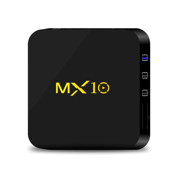 Android tv Box MX10 Smart tv Box 4 Гб DDR3 32 ГБ/64 Гб Rockchip RK3328 четырехъядерный 64-разрядный медиаплеер 4K 2,4 ГГц wifi USB 3,0