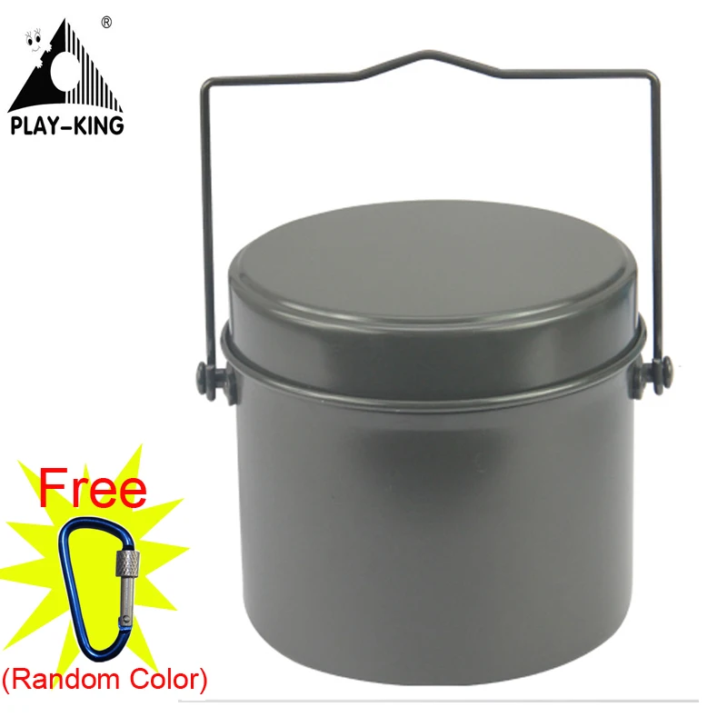 Aluminum Tableware Camping Round Boxes Army Military Cookwares Lunch