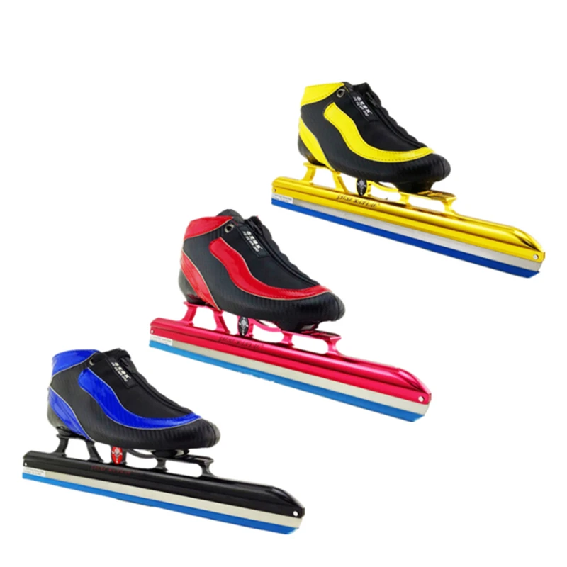 

Original JKHD Ice Skates Skating Shoes with 7075 Aluminium Frame, Inline Roller Skate Speed Ice Blade, Carbon Fibre Fiber Boot