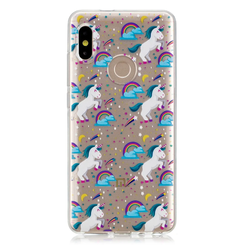 

50pcs/lot TPU Soft Cover For Xiaomi MI6X MI 6X NOTE5 Note 5 Pro Silicone Transparent Printed Drawing Ultra-Thin Phone Cases