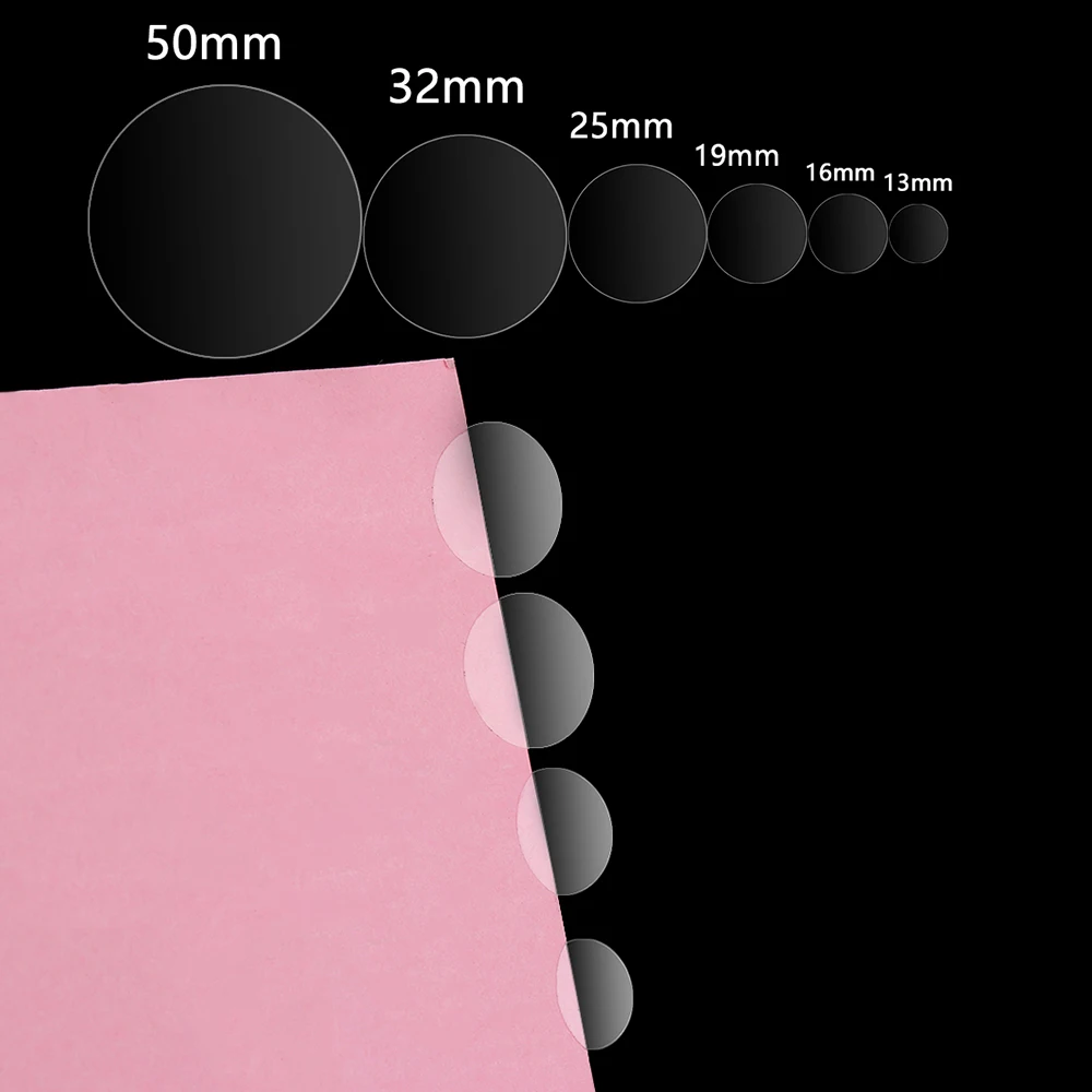 

16/48/96/140/192/264pcs Useful Transparent Round Gloss Clear Dot Sticker Self Adhesive Label Wafer Seal DIY Craft