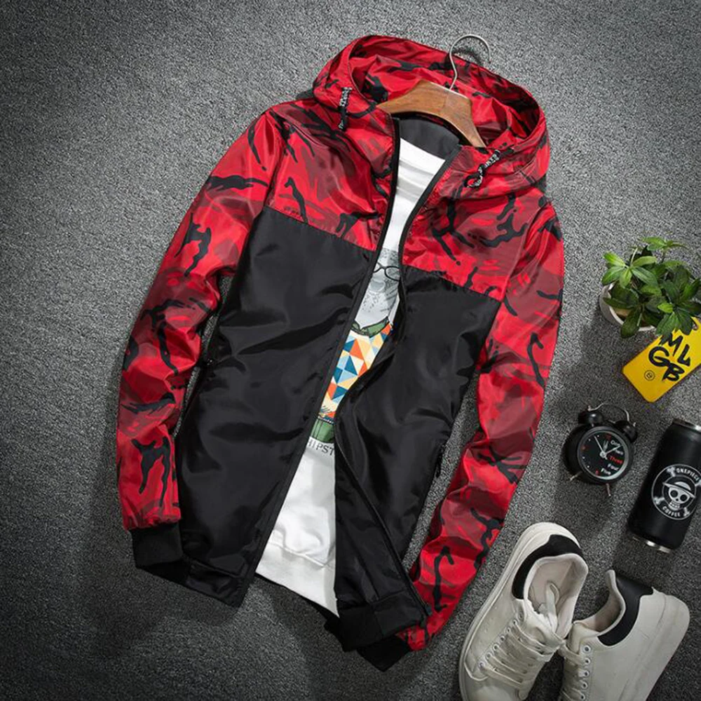 Men Hip Hop Streetwear Hooded Jackets Men'S Camouflage Color Block Pullover Bomber Hooded Jacket Fashion Tracksuit Plus Size 5XL Men Hip Hop Streetwear Hooded Jackets Men'S Camouflage Color Block Pullover Bomber Hooded Jacket Fashion Tracksuit Plus Size 5XL