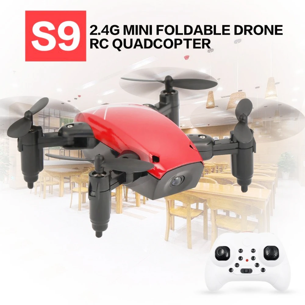 

S9 2.4G Mini Foldable Drone With NO Camera RC Drone 360 Degree Flip One-Key Return Headless Mode H/L Speed Switch RC Quadcopter
