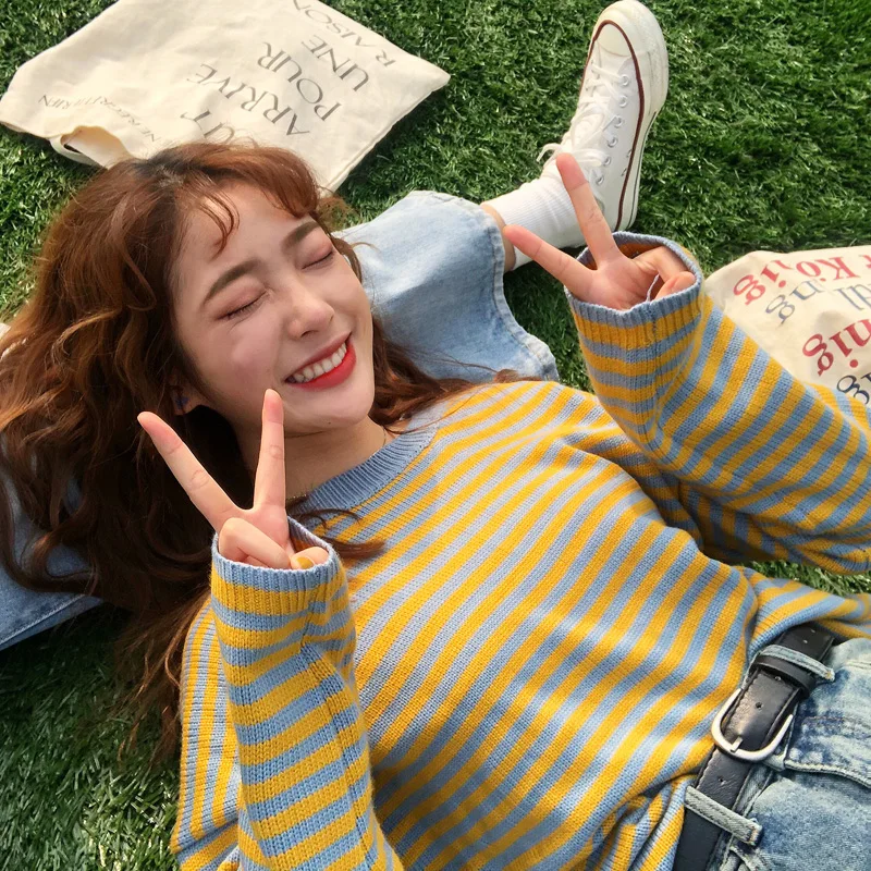 Cena 2 kolory 2017 jesienią i zimą elegancki styl paskiem swetry na długi rękaw kobiet swetry i pulowery (C9020)