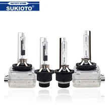 SUKIOTO 2 шт. AC 35 Вт HID ксеноновая лампа D1S D2S D3S D4S D2R D4R 6000K 4300K 5000K 8000K D1R D3R автомобильных фар для A3 Q5 Q7 Santa Fe