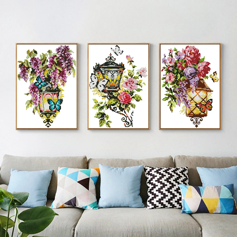 

The Light of Fascination Series Aida Canvas Cross-stitch 11CT 14CT Handwork Beginner Embroidery Wholesale Needlework Home Decor