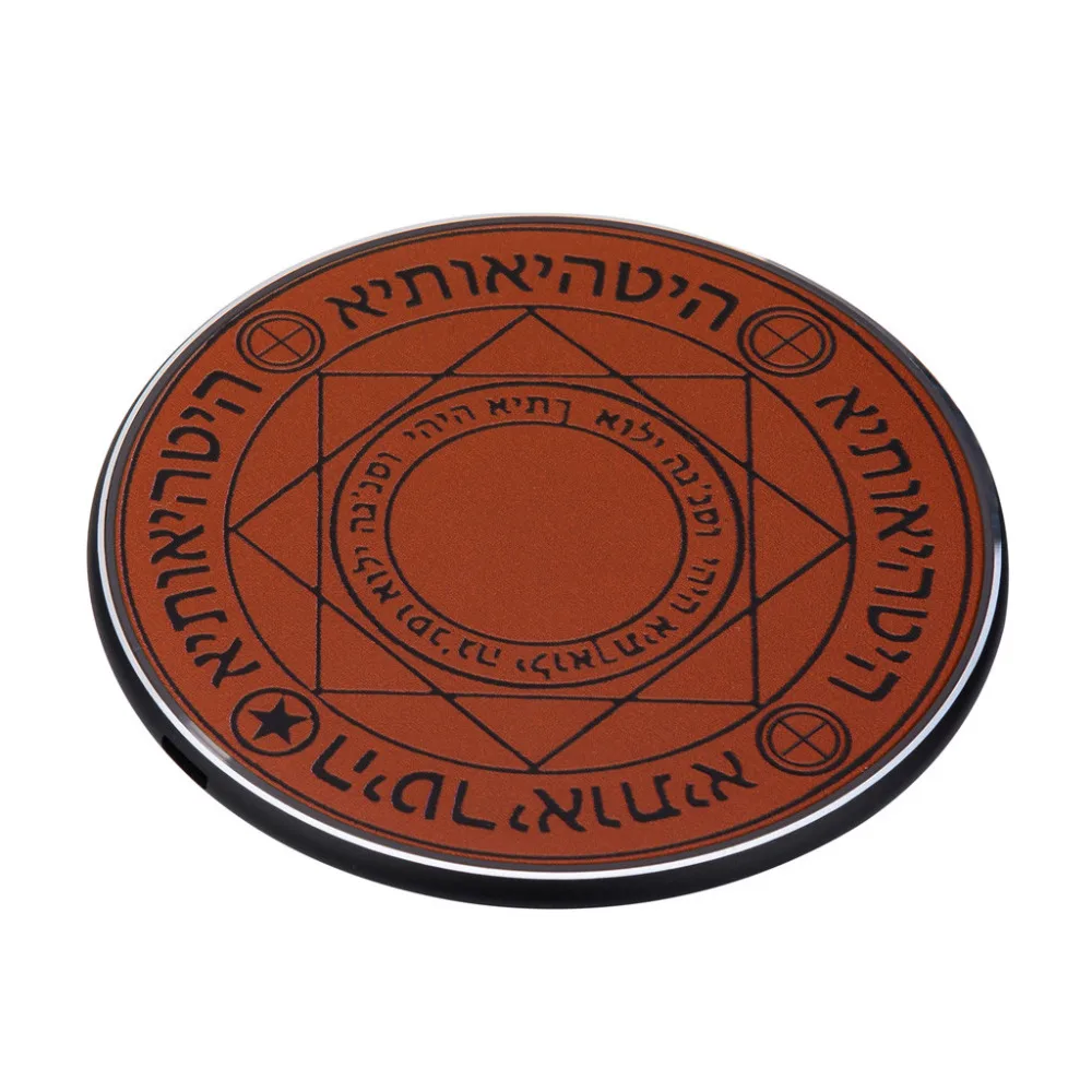 

2019 Fashion Safe, Practical And Lightweight Glowing Magic Array Qi Wireless Charger Charging Pad For Samsung For iPhone X XS