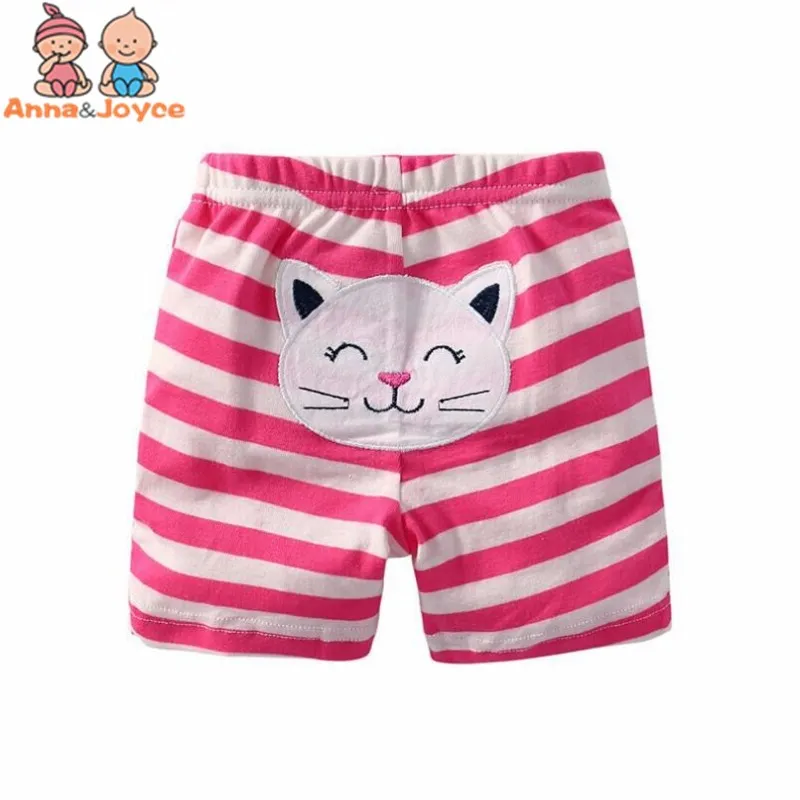 5 шт./упак. детские шорты из хлопка для маленьких мальчиков девочек Животные мультфильм детские PP брюки вышитые шорты штаны костюм 0-24Months