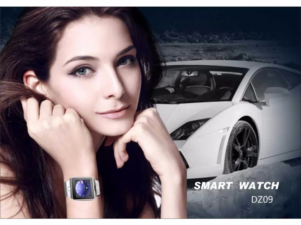 Inteligentny zegarek zegarek z gniazdem karty SIM Push wiadomość Łączność Bluetooth Telefon z systemem Android lepszy niż DZ09 Smartwatch Men Watch