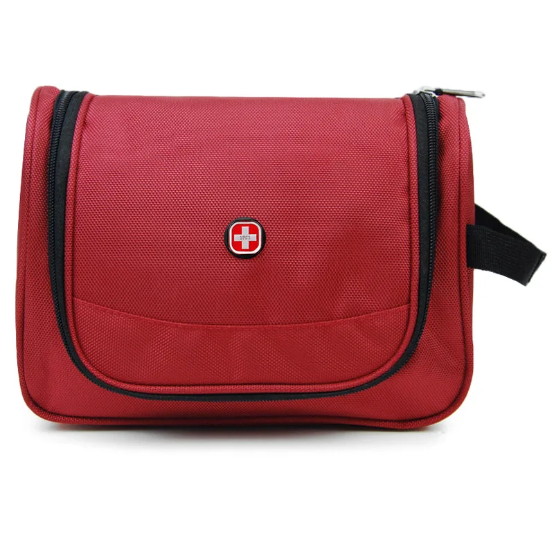 

Swiss Hang Travel Cosmetic Bag Women Zipper Make Up Bags Polyester High Capacity Makeup Case handbag Organizer Storage Wash Bag