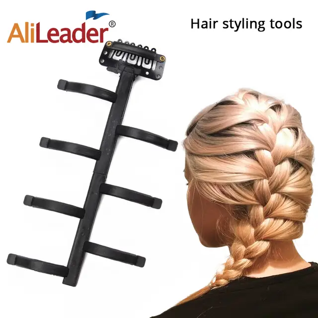 Online Shop Brown French Braid Tool Weave Hair Braider Portable