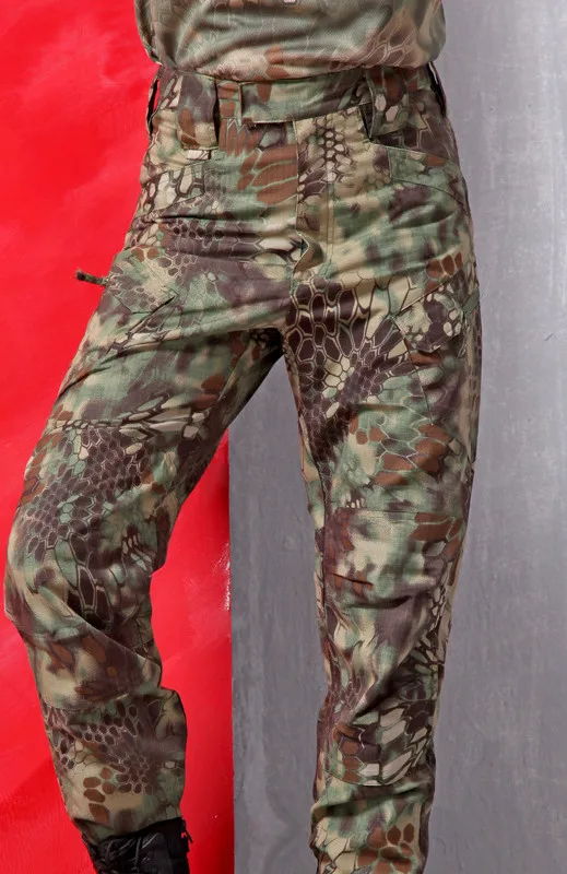 Mege Knight Band, одежда, тактические камуфляжные военные штаны, мужские Rip-stop SWAT Soldier, военные брюки, Militar, рабочая армейская одежда - Цвет: MAD