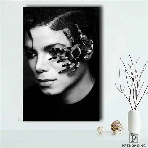 На заказ Майкл Джексон(3) печатные плакаты тканевые настенные художественные картины для декора гостиной#18-12-05-1-50