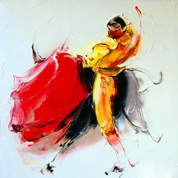 

Modern handmade painting Bullfighting 01 on oil canvas for home decor and wallpaper, gallery