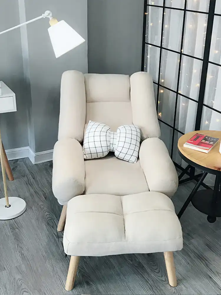 Lazy Sofa Single Balcony Bedroom Small Sofa Mini Small Apartment Feeding Leisure Simple Folding Sofa Recliner