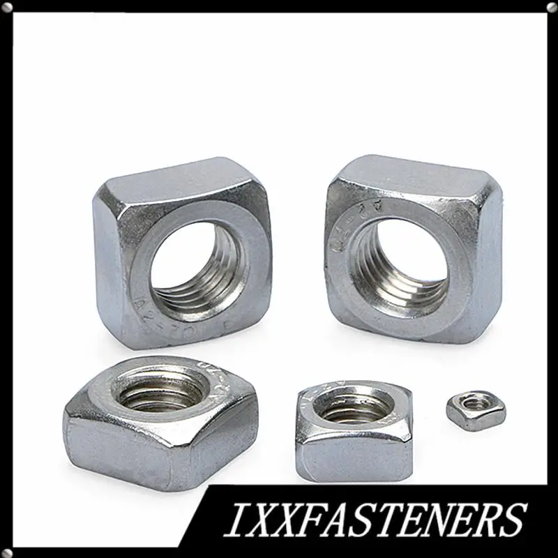 

DIN557 M3 M4 M5 M6 M8 M10 M12 316 Stainless Steel Square Nuts