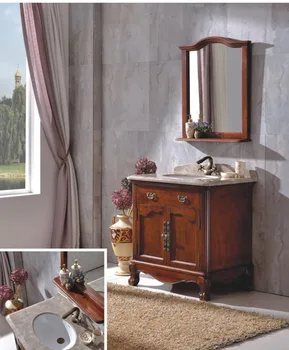 

New Design Wood Bathroom Cabinet with Mirror 0281-B-6002