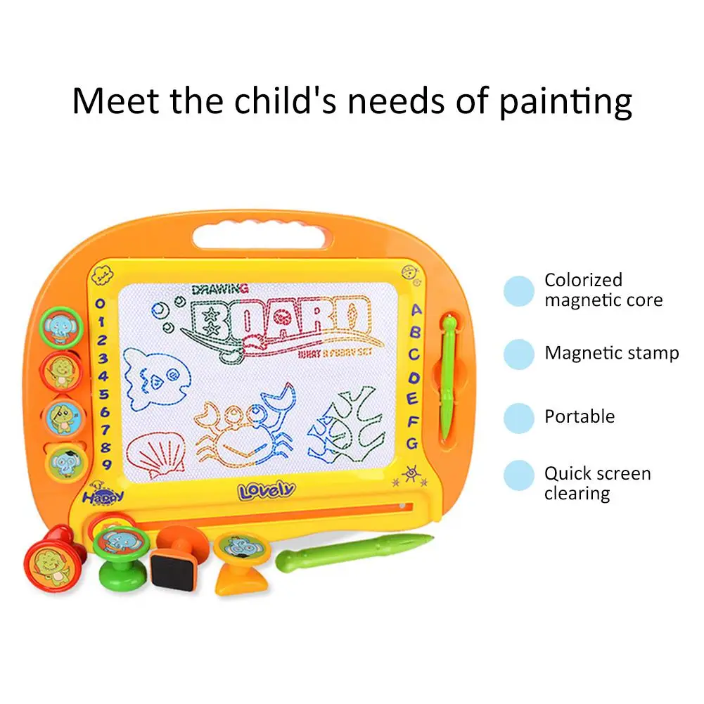Большой магнитный красочный пластиковый Кульман Детский пазл планшет для интеллектуального развития рук и умов