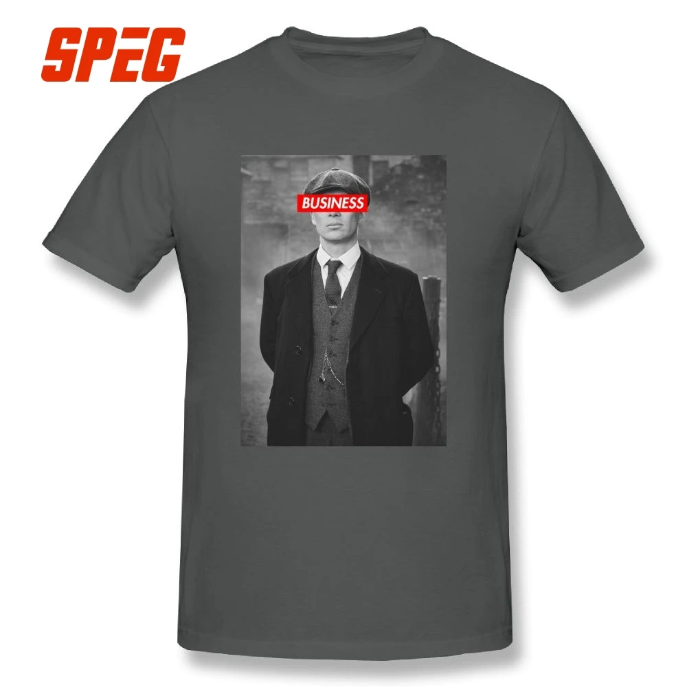 Peaky футболки с надписью Peaky blinders Tommee Shelby Дизайнерские мужские футболки с круглым вырезом и коротким рукавом футболки из чистого хлопка с принтом - Цвет: Серый