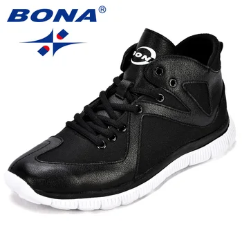 

BONA New Arrival Popular Style Men Sneakers Microfiber Oxford Fabric Men Casual Shoes Lace Up Outdoor Men Leisure Shoes Light