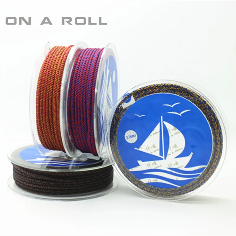 

2MM color milan cord Jewelry & packing & shoes rope Necklaces & Bracelets cords 6meters/roll NO1~15