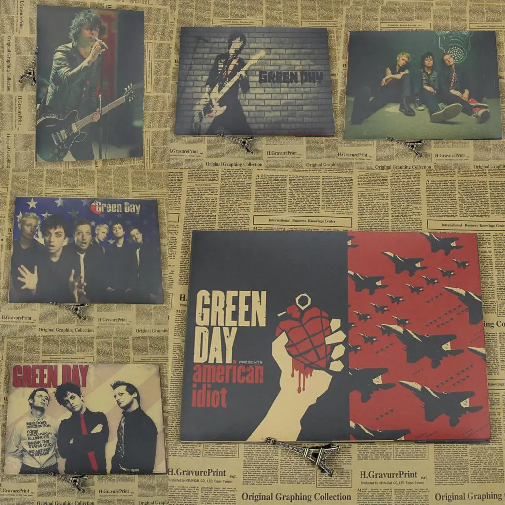 

Green Day Green Day American idiot pop punk rock poster retro decorative painting