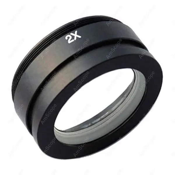 Barlow Lens AmScope Perlengkapan 2X Barlow Lensa untuk ZM Series
