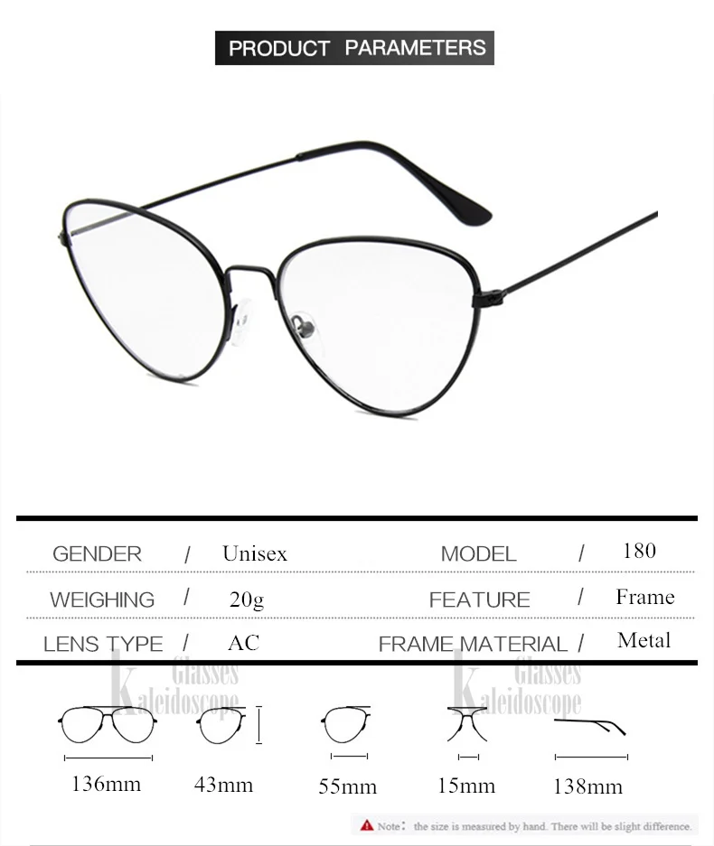 Прозрачные линзы оправа для очков в стиле кошачьи глаза женские и мужские очки с металлической оправой брендовые дизайнерские оптические очки ретро модные очки