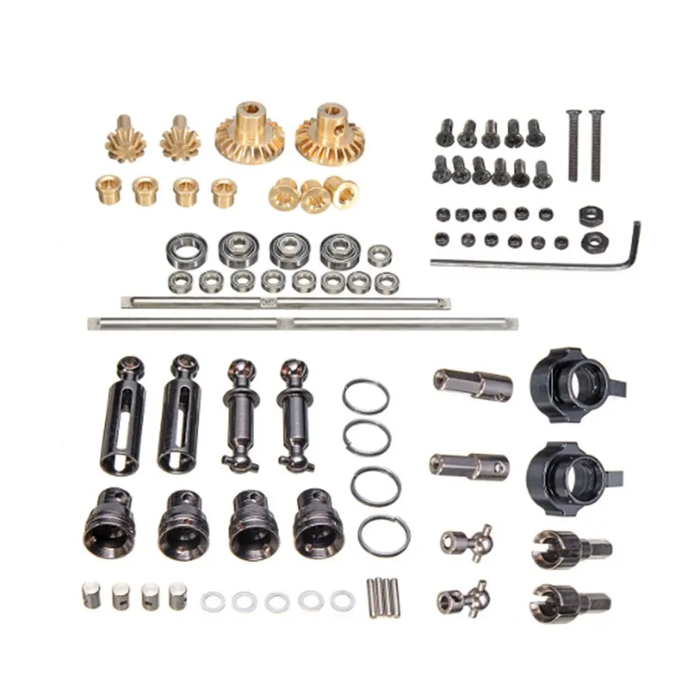 

For WPL RC Car B1 B14 B24 C14 C24 1/16 4WD Military Truck RC Cars Spare Part Set Upgrade Metal OP Accessory Set