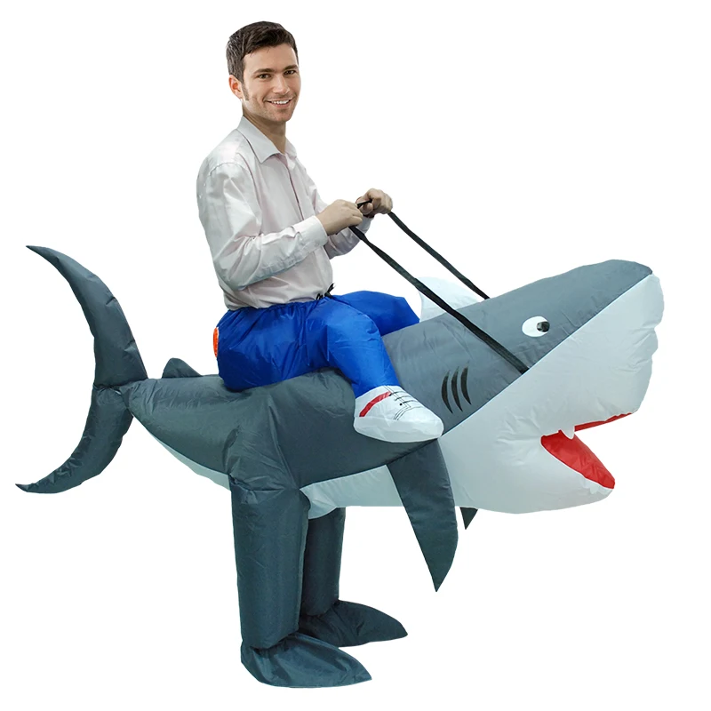 

Halloween Cosplay Carnaval Inflatable Shark costume Party Costumes for women men Animal love live cosplay