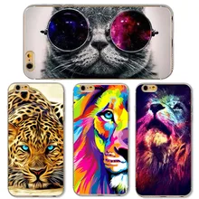 Cute Cat with Glasses Tiger Skull Pattern font b Case b font Cover For font b