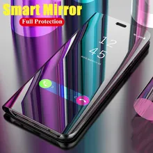 Zenfone Max Pro M2 ZB631KL Tampa Flip Luxo Espelho Inteligente Telefone de Volta Shell Para ASUS Pro Max M2 ZB630KL Coque funda