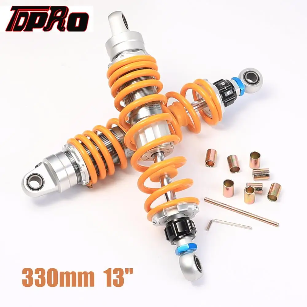 

TDPRO Pair Motor Rear Suspension 330mm 13" Off-Road Air Shock Absorber For Motorcycle BMW Honda KTM YAMAHA ATV Scooter Pit Bike