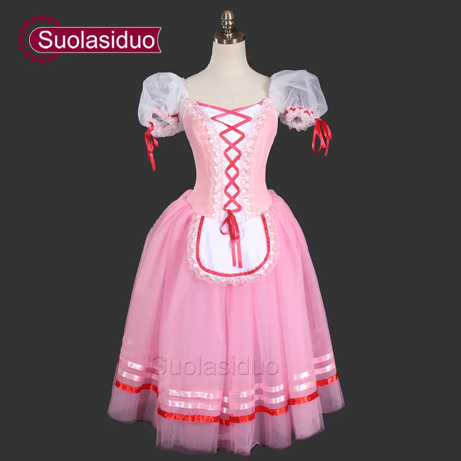

Pink Romantic Ballet Tutu Girls Giselle Ballet Dresses For Children Romantic Tutu Dress Adult Peasant Tutu Girls Dress SD0003D