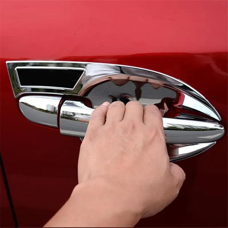 

Door Handle automobile personalized car styling bright sequins covers modification sticker strip 16 17 FOR Mazda CX-4