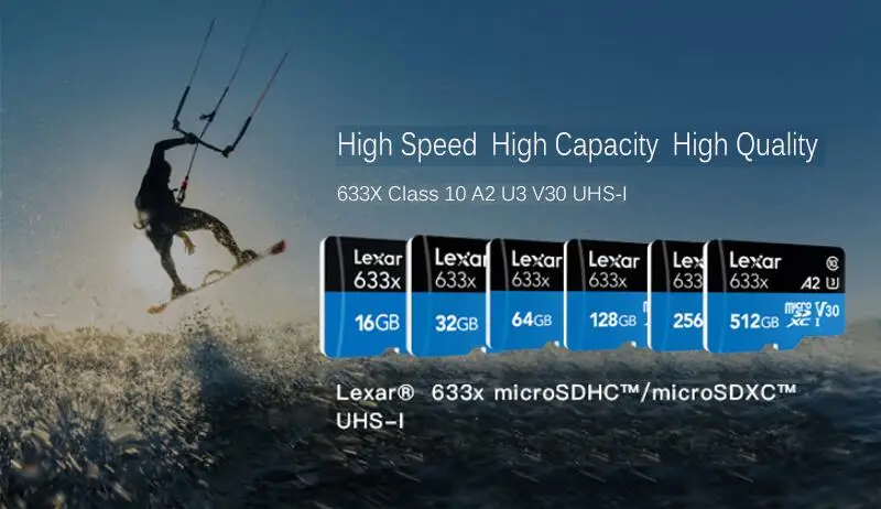 Lexar Micro SD 128 Гб 64 ГБ 32 ГБ оперативной памяти, 16 Гб встроенной памяти, 95 МБ/с. TF высокого Скорость флеш-карты памяти Micro SD карта C10 Оригинальная карта памяти для Gopro Камера