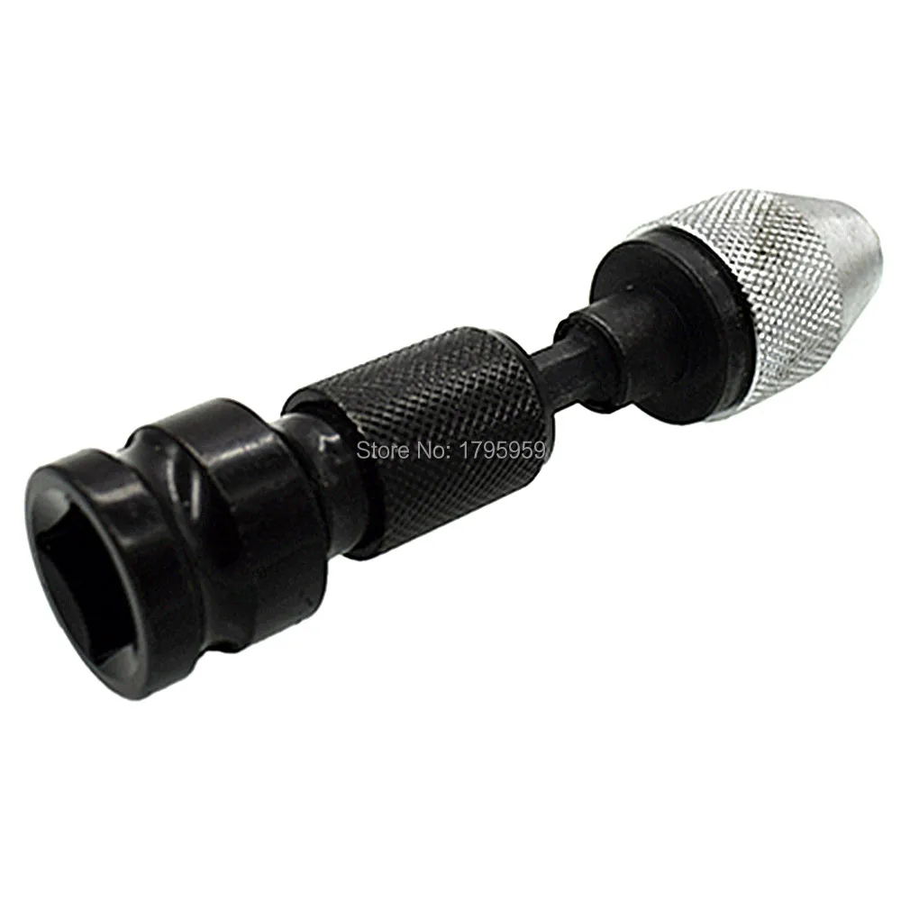 Keyless Chuck Conversion 1/4" Hex Shank Adapter Drill Bit Driver with 1