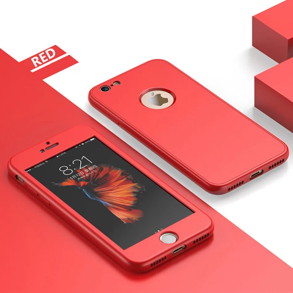 VTR 360 Full body Soft silicone protective cover for iPhone 8 7 7 plus case Shockproof back cases for Phone 6 6s plus shell bag12