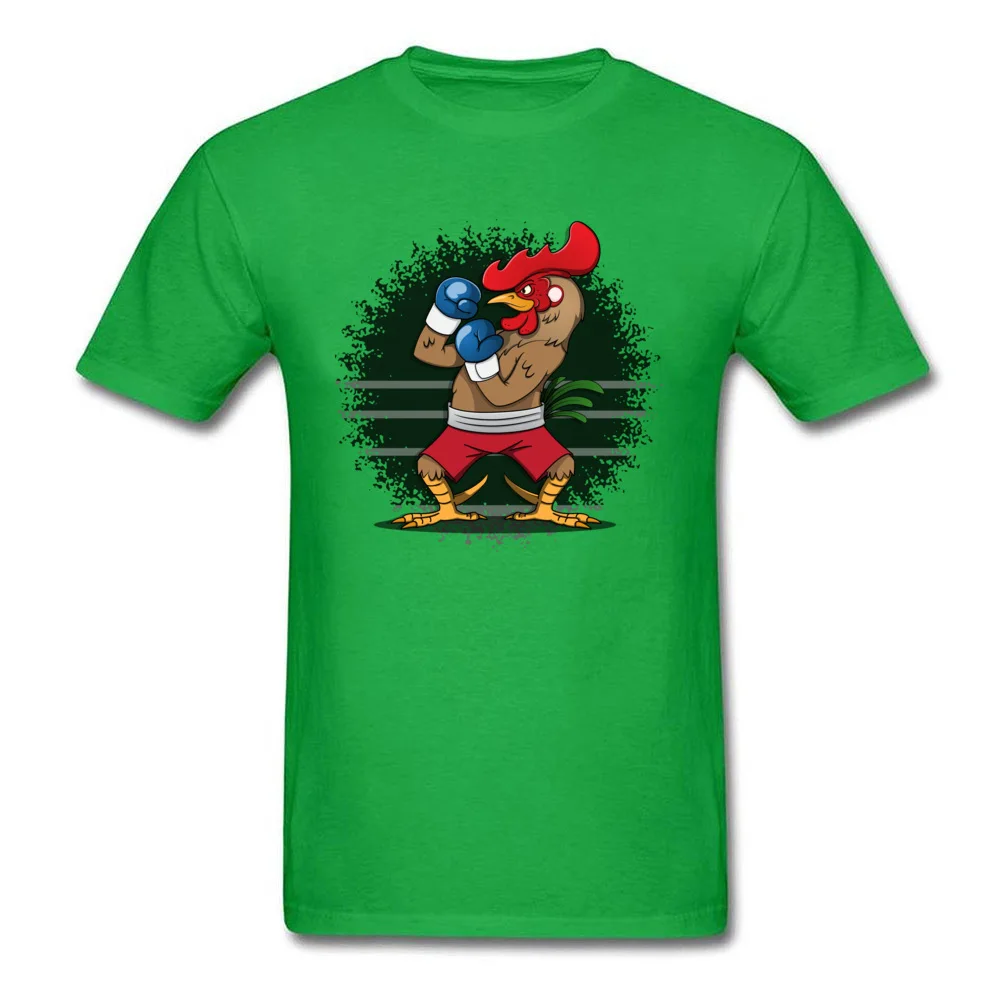  Simple Style Tops Tees New Coming Short Sleeve Men T-shirts TpicOriginaltitle Custom VALENTINE DAY Tops Tees Crew Neck Boxing Rooster green
