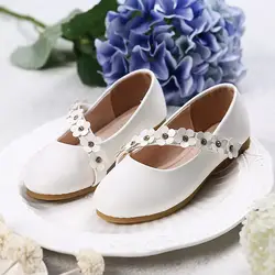 Детская обувь 2018 Весна и осень новые цветы для девочек туфли принцессы Повседневная обувь с мягкой подошвой Обувь для девочек