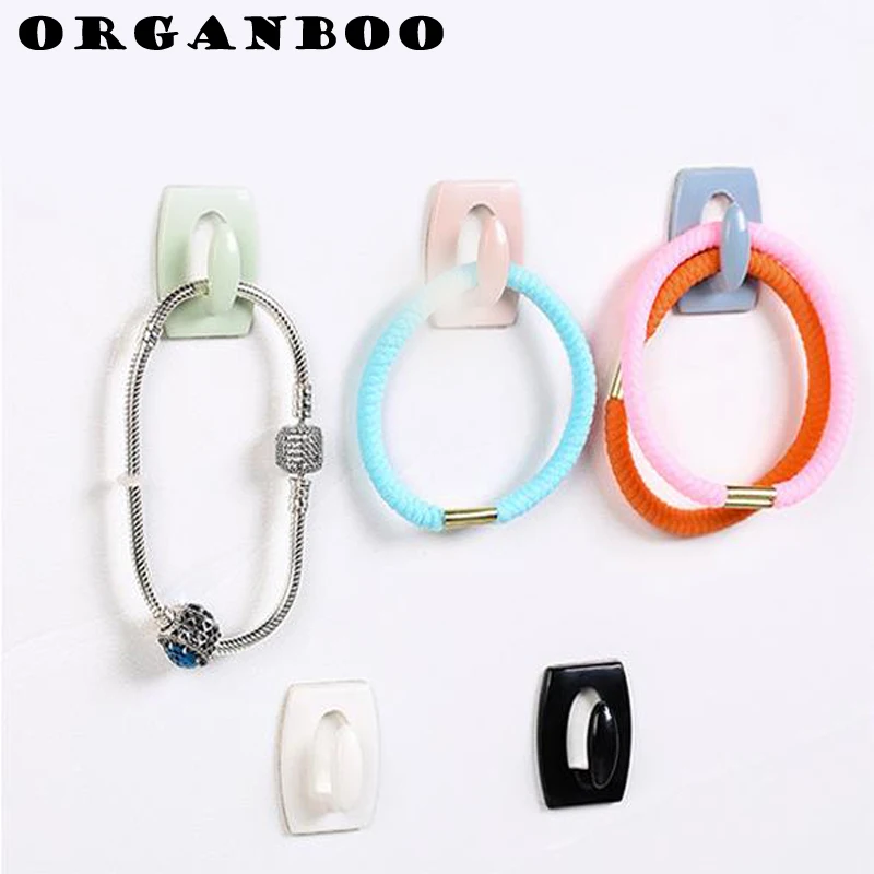 ORGANBOO 8pcs/set wall sticky hook multi functional strong nail free