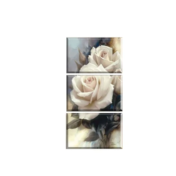 

3D diy Multi diamond embroidery painting triptych home decor resin square drill Mosaic full cross stitch kits Rose flower