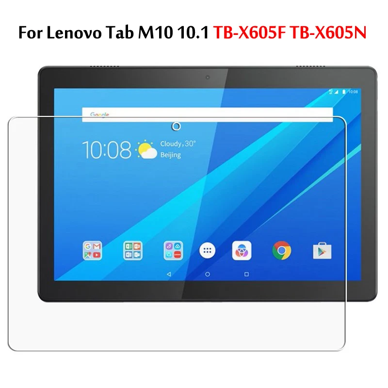 9H HD закаленное стекло Мембрана для lenovo Tab M10 10,1 TB-X605F TB-X605N таблетки защитная пленка - Цвет: 1 pcs