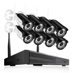 BESDER 8CH CCTV Беспроводной Системы 8CH NVR 8 шт. 1080 P/960 P/720 P IR уличная P2P Wi-Fi IP камера видеонаблюдения Камера Системы комплект видеонаблюдения