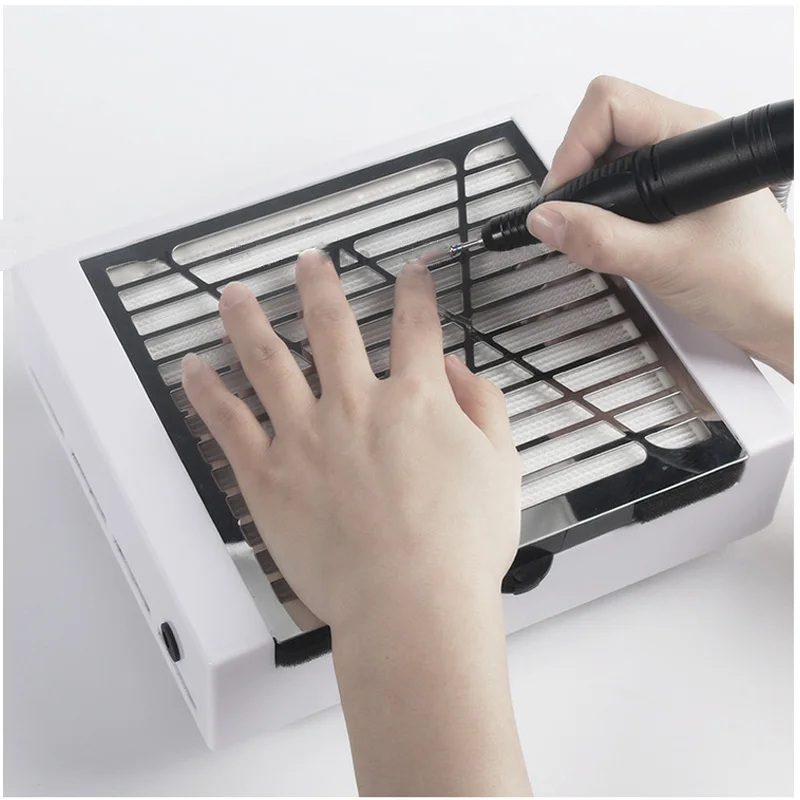 

RIKONKA 40W Nail Dust Collector Suction Dust Cleaner Fan Nail Vacuum Cleaner Powerful Nail Dust Collector Machine For Manicure