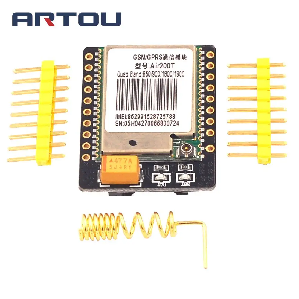 

Goouuu mini Air200 Wireless GSM GPRS MODULE Quad-Band Luat open source STM32 Microcontroller 51 equipped