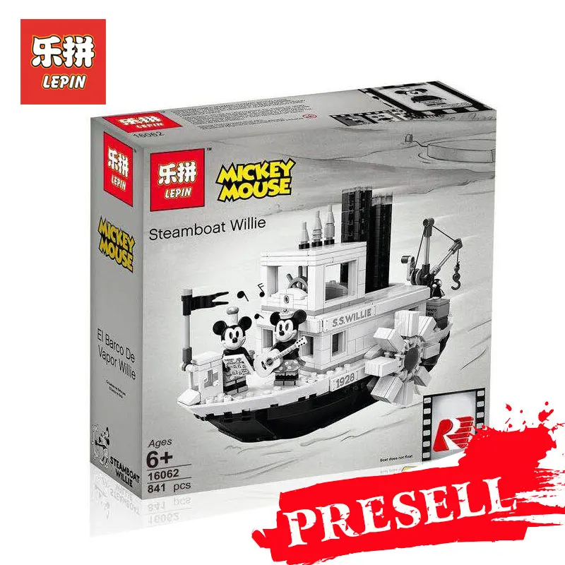 

Lepin 16062 Compatible Legoing Set 21317 Ideas Steamboat Willie Building Blocks Bricks Model Christmas Gifts Educational Toys