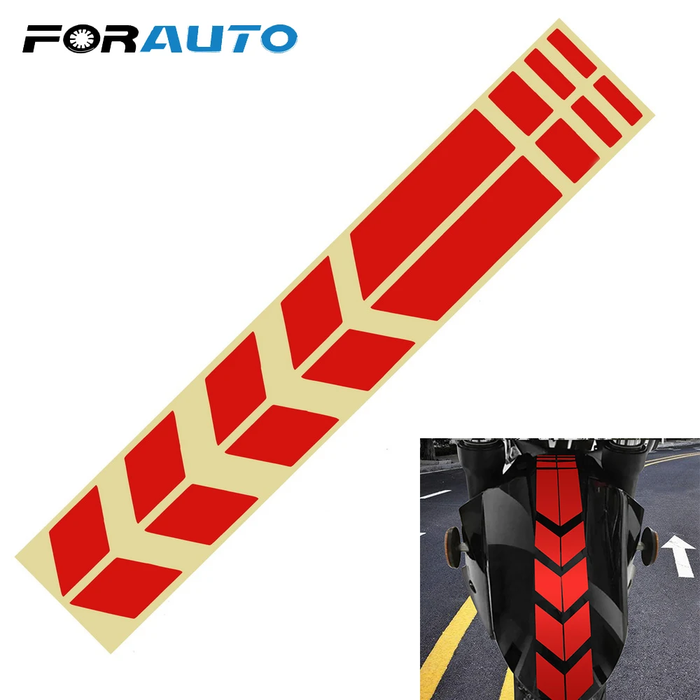 Kopen FORAUTO Moto Stickers en Decals Op Fiets Spatbord Motorfiets Accessoires Motorfiets Reflecterende Sticker Decoratie